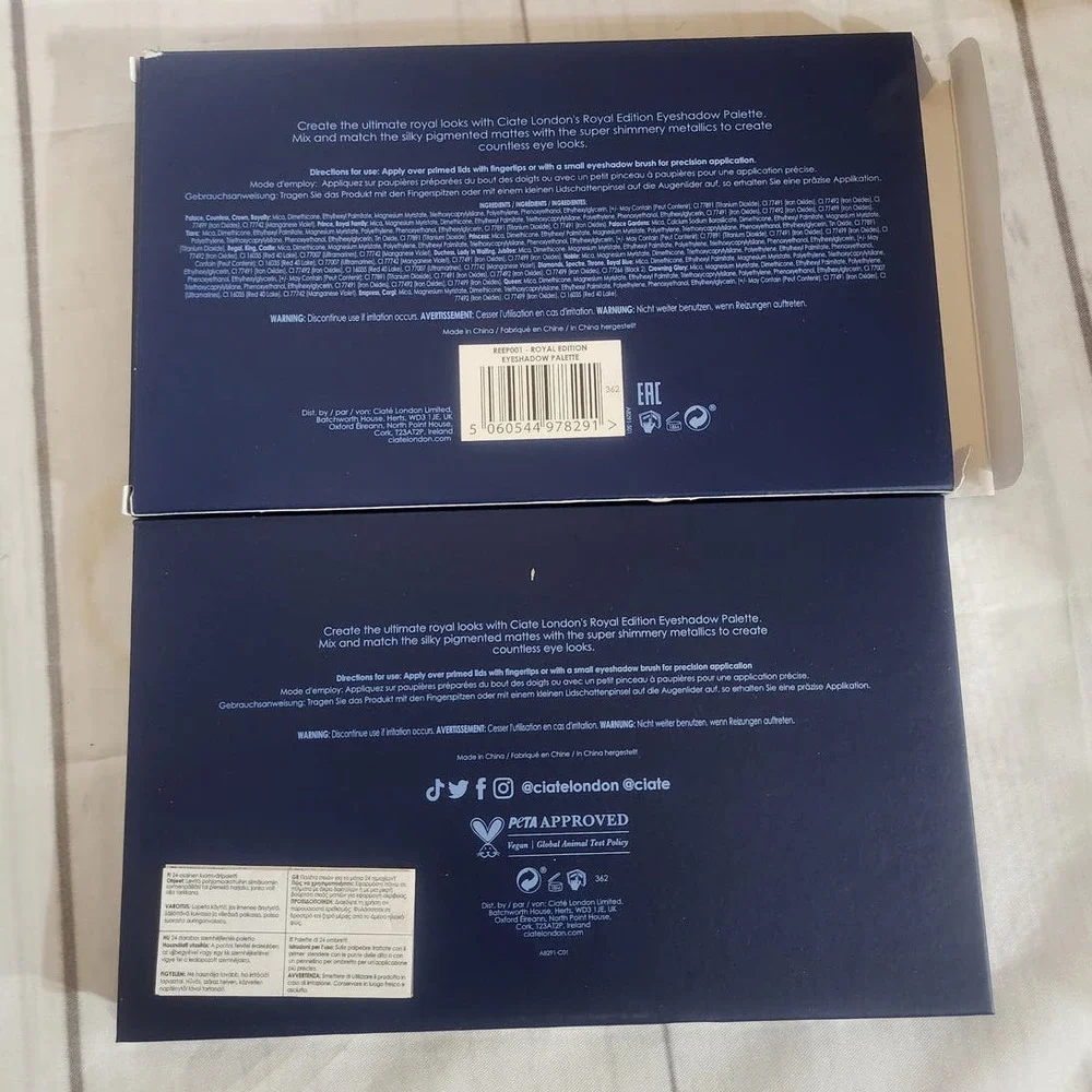 Ciate London Royal Edition 24pcs Eyeshadow Palette 39g / 1.23oz ~ New in Box